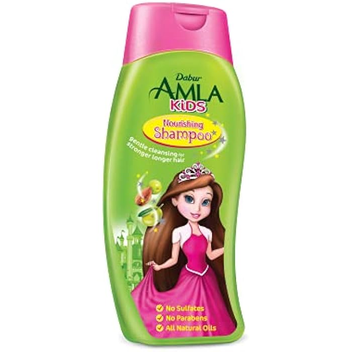 Dabur Amla Kids Nourishing Shampoo (200mL) | Gentle Cleansing for Strong and Long Hair | No Sulfates, No Parabens - Image 1